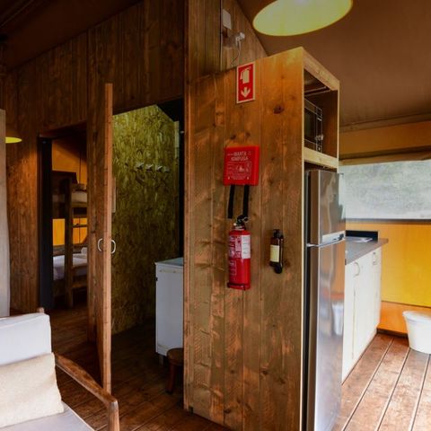 Tente en toile et en bois 2 personnes - Lodge Family