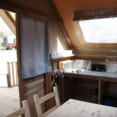 Tent 3 personen - Tent Lodge Chêne PMR 1ch 3 pers