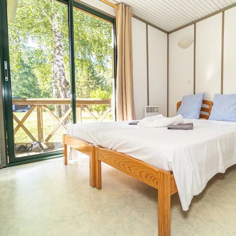 Chalet 6 personen - HARMONIE mit der Natur - 31m² - 2 Zimmer - Mit Flussblick