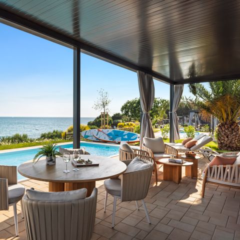 MOBILHOME 4 personas - Lujosa casa de vacaciones con vistas al mar y piscina privada