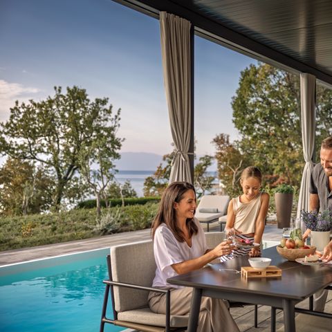 MOBILHOME 4 personas - Casa de vacaciones de lujo Amber Sea con piscina privada