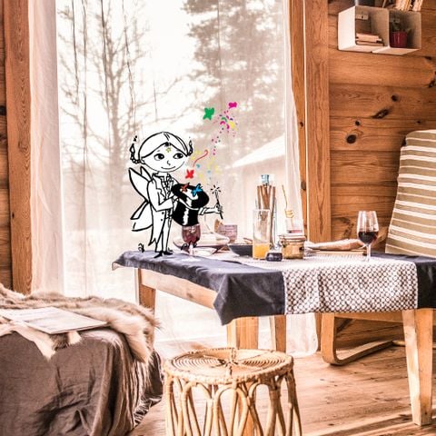 Chalet 5 personen - Das helle mit Aussicht – 35 m² – - 2 Schlafzimmer