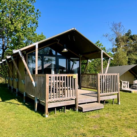 Canvas and wooden tent 4 persons - Lodge