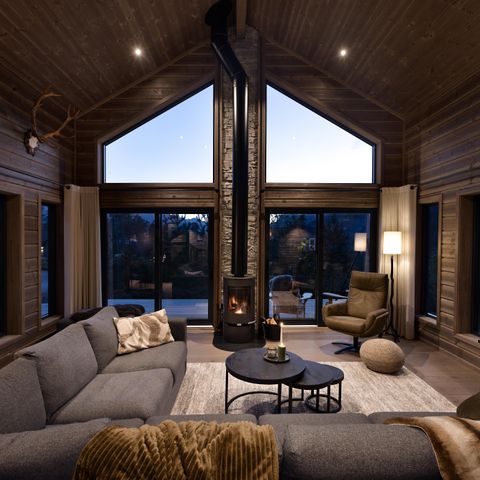 CASA 6 personas - Saga Hytte con sauna, bañera de hidromasaje y vistas al agua