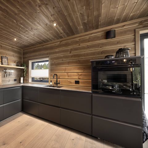 CASA 6 personas - Saga Hytte con sauna, bañera de hidromasaje y vistas al agua