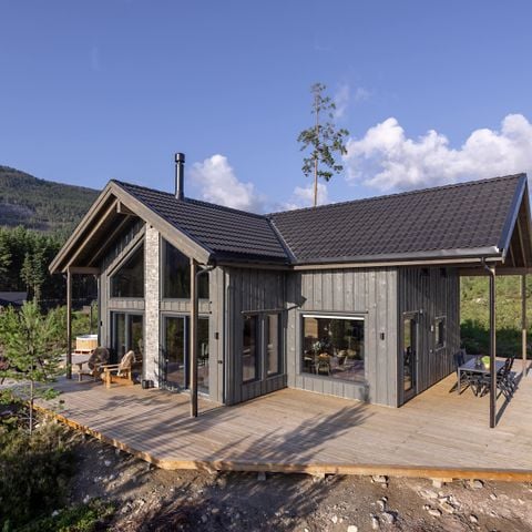 CASA 6 personas - Saga Hytte con sauna, bañera de hidromasaje y vistas al agua