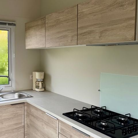 Stacaravan 4 personen - Stacaravan Premium- 27 m² - 2 slaapkamers- TV