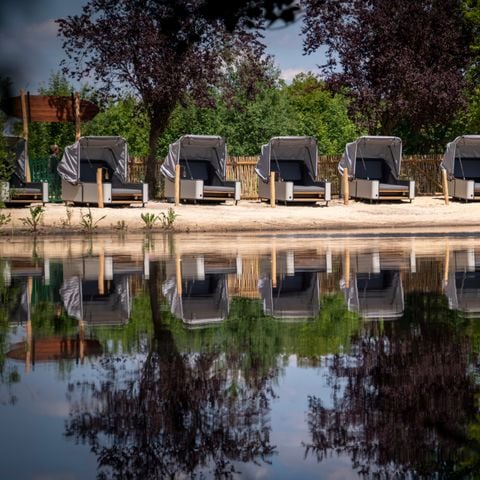 AUßERGEWÖHNLICHE UNTERKUNFT 2 Personen - Lagoon-Schlafstrandkorb