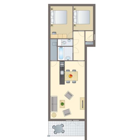 APARTMENT 6 people - 4-6 person holiday flat