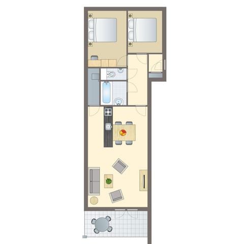 APPARTEMENT 6 personen - 4-6A