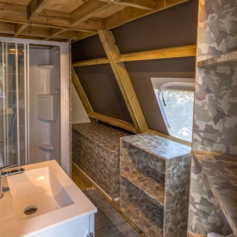 Tent 4 personen - Lodgetent met twee slaapkamers (2+2)