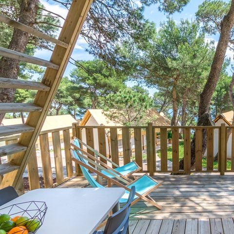 TENDA DA CAMPEGGIO 4 persone - Tenda lodge con due camere da letto (2+2)