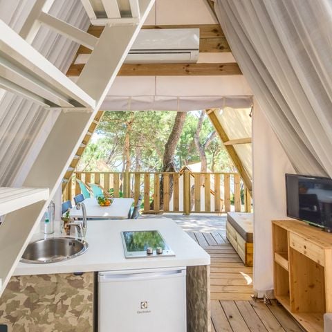 TENTE 4 personnes - Tente lodge à deux chambres (2+2)