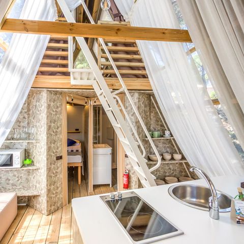 TENDA DA CAMPEGGIO 4 persone - Tenda lodge con due camere da letto (2+2)