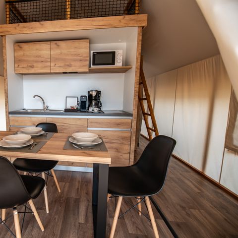 TIENDA DE CAMPAÑA 4 personas - Tienda safari de dos dormitorios (2+2)