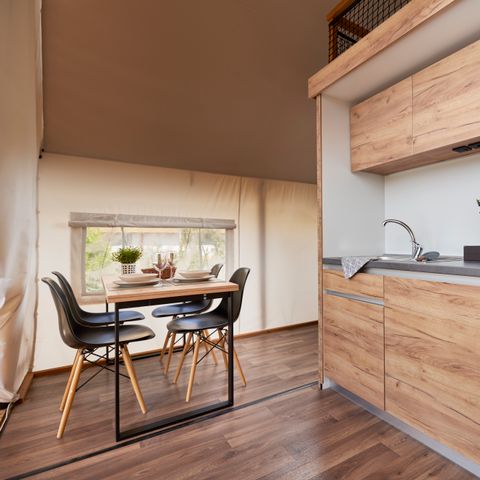 TIENDA DE CAMPAÑA 6 personas - Tienda de safari premium de tres habitaciones (4+2)