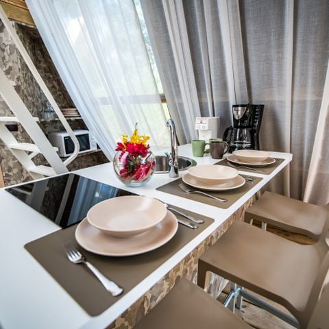 TENDA DA CAMPEGGIO 4 persone - Tenda lodge premium con due camere da letto (2+2)