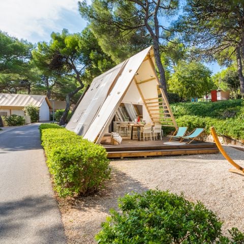 TENDA DA CAMPEGGIO 4 persone - Tenda lodge premium con due camere da letto (2+2)