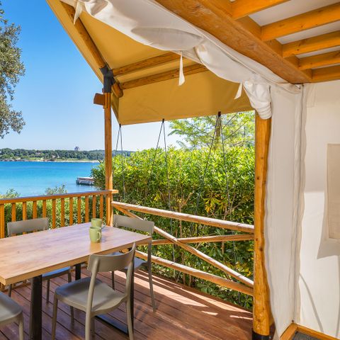 Tent 4 persons - Two bedroom glamping safari loft tent - sea view