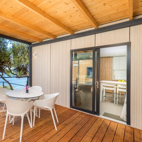 Mobile home 6 persons - Deluxe Camping Villa first row to the sea