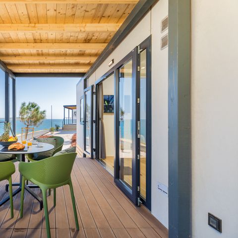 Mobile home 5 persons - Camping Home first row to the sea