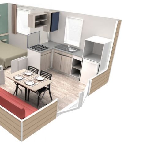MOBILHOME 2 personas - Agay - EVO 20 m² Confort / con aire acondicionado  Vistas al mar