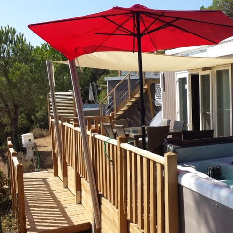 MOBILE HOME 6 people - Ramatuelle – Cap Deseo 34 m² – Sea view and hot tub