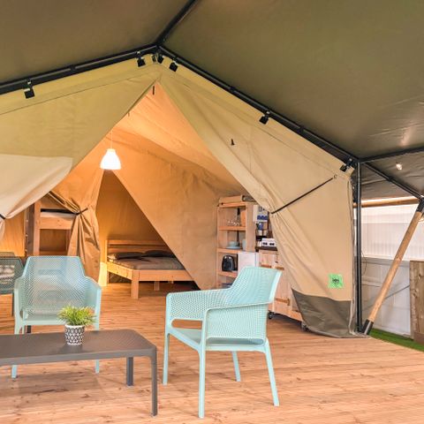 CANVAS AND WOOD TENT 5 people