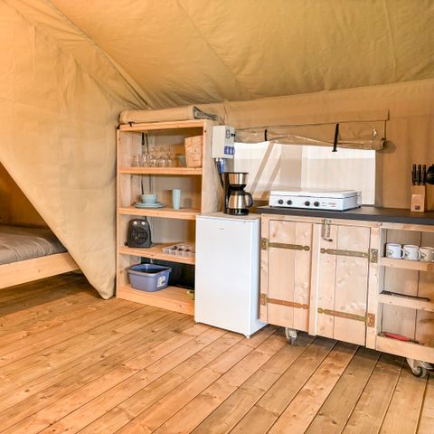 TENDA IN TELA E LEGNO 5 persone