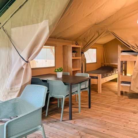 TENDA IN TELA E LEGNO 5 persone