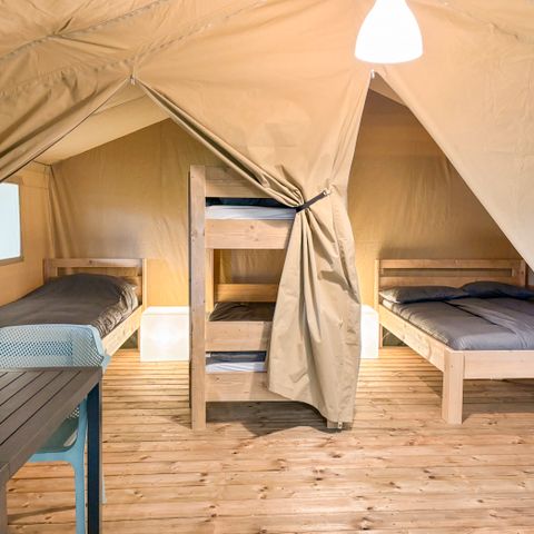 TENDA IN TELA E LEGNO 5 persone