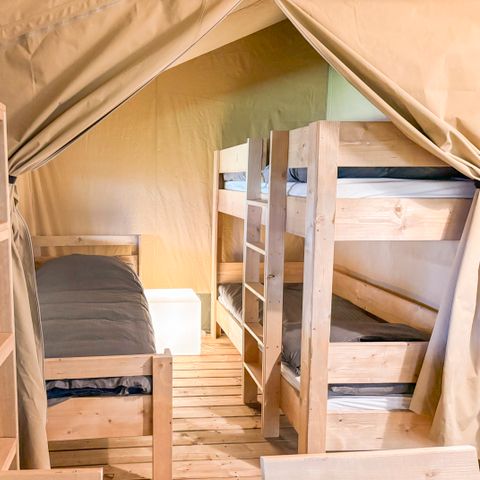 TENDA IN TELA E LEGNO 5 persone