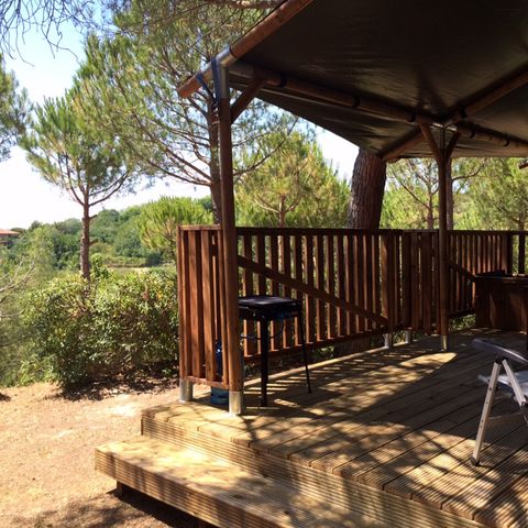 Lodge 6 personen - Lodgetent incl. sanitair