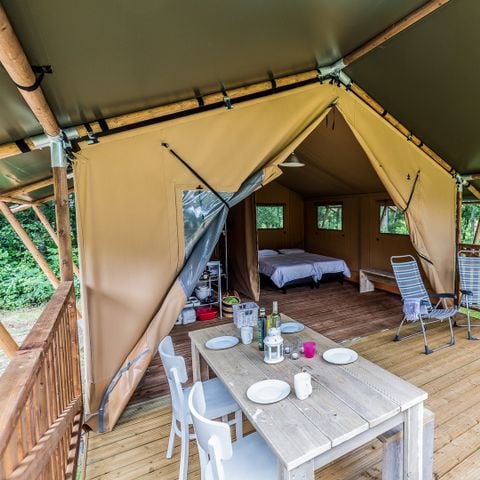 TENDA IN TELA E LEGNO 4 persone