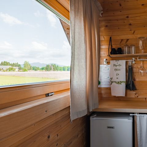 Chalet 4 persons - Wooden house HIS, 22m² - Private Toilet, Sink & Outdoor Tub