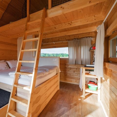 Chalet 4 persons - Wooden house HIS, 22m² - Private Toilet, Sink & Outdoor Tub