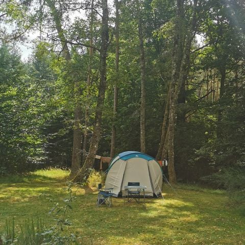 Pitch - Hiker, cyclist or biker pitch with tent