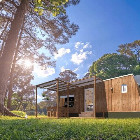Tiny house 4 personen - Tiny House | 2 Zi. | 4 Pers. | Erhöhte Terrasse | 1 Bad | Klimaanlage