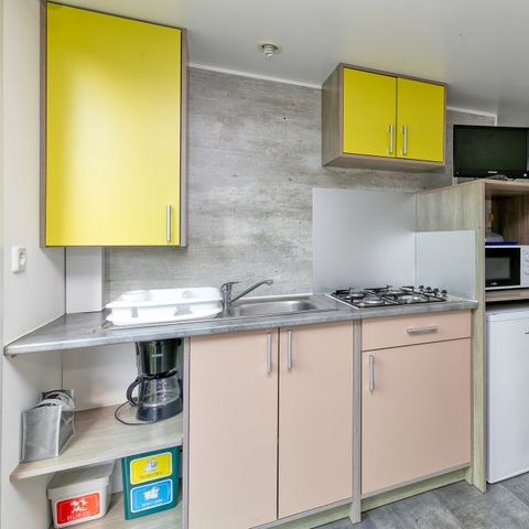 Mobilheim 4 Personen - Mobilheim Confort Glycine - 2 Schlafz. - TV