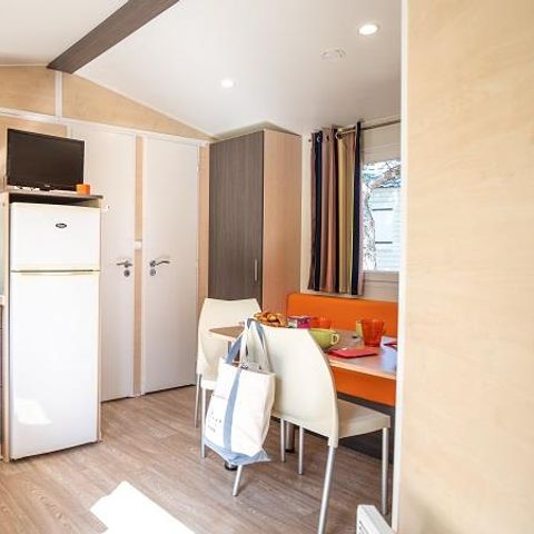 Mobilheim 4 Personen - Mobilheim 24m² / 2 Zimmer - Terrasse am Boden - 2 ERWACHSENE ODER 2 ERWACHSENE +2 KINDER