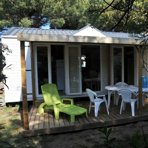 Mobile home 4 persons - Cottage Grand Confort Glenans 31m² - 2 bedrooms / Covered wooden terrace