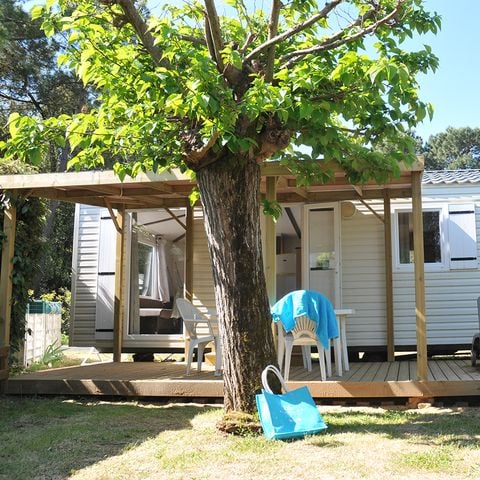 Mobile home 4 persons - Cottage Grand Confort Maldives 32m² - 2 bedrooms / COVERED WOOD TERRACE