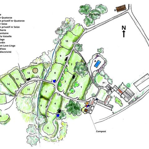 PIAZZOLA - Piazzole per piccoli camper e caravan (max. 6 m. con timone) e tende