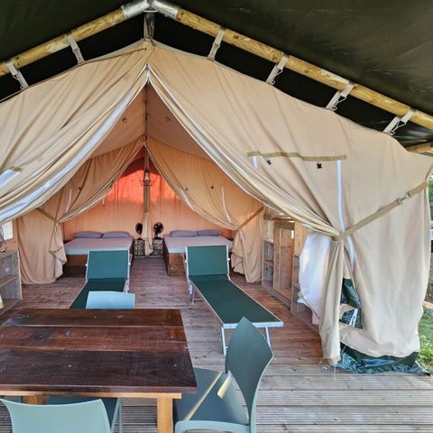 TENTE TOILE ET BOIS 4 personnes