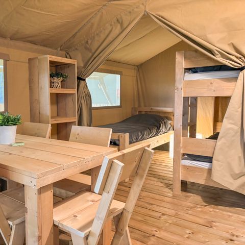 TENDA IN TELA E LEGNO 5 persone