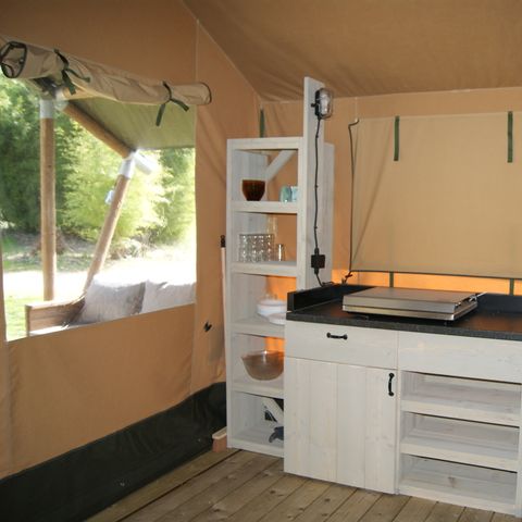 TENTE TOILE ET BOIS 5 personnes