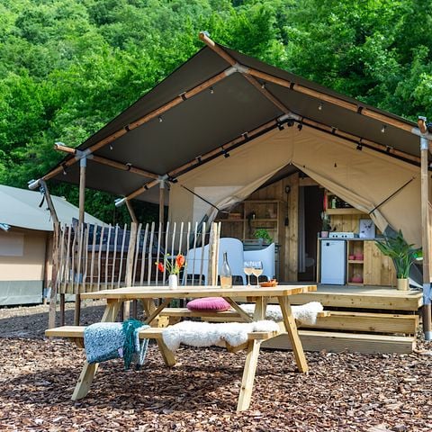Safaritent 6 personen - incl. sanitair