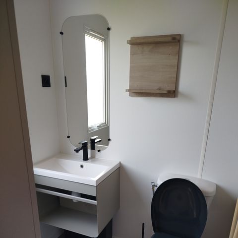 Stacaravan 2 personen - Premium stacaravan - 1 slaapkamer - halfoverdekt terras 