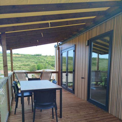 Mobile home 4 persons - Premium mobile home – 2 bedrooms – semi-covered terrace