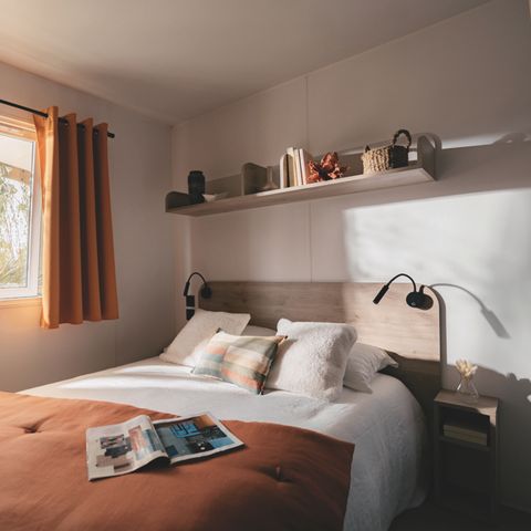 Stacaravan 6 personen - Premium stacaravan - 3 slaapkamers - halfoverdekt terras 